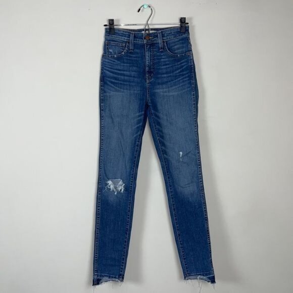MADEWELL Curvy High-Rise Skinny Jeans: Drop Step-Hem Edition - 25 - Picture 2 of 12